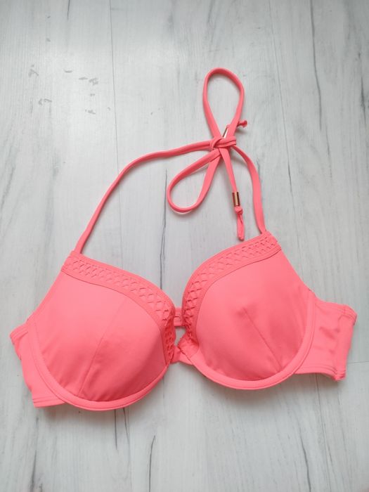 komplet H&M bikini 36 S 80B łososiowy
