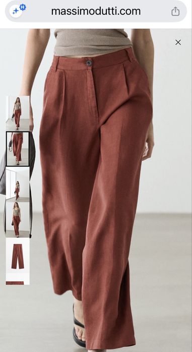 Massimo Dutti Жіночі штани льон
