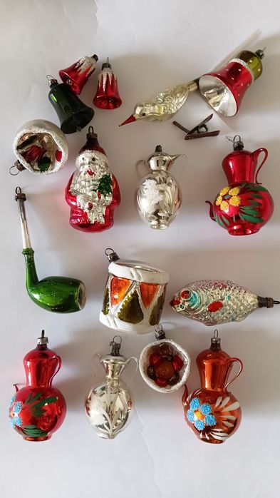 Елочние игрушки ссср  ГДР трубка  барабан