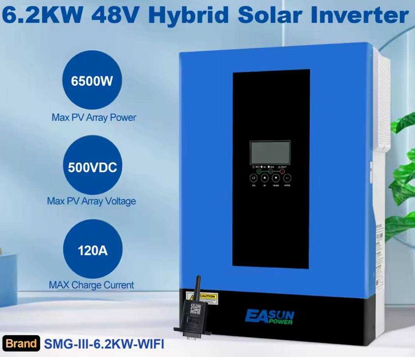 Гібрідні інвертора 3,3кВт, 4кВт, 6кВт, 11кВт без передплат + гарантія