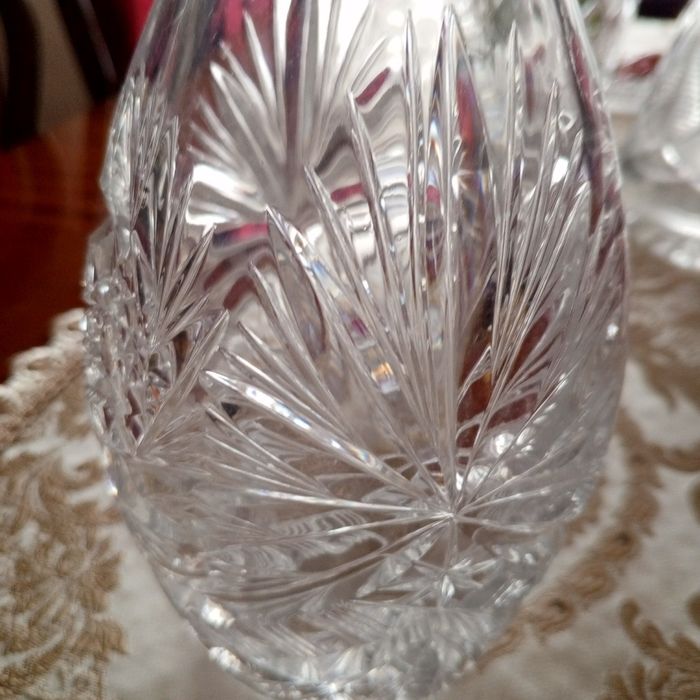 Duża karafka kryształowa