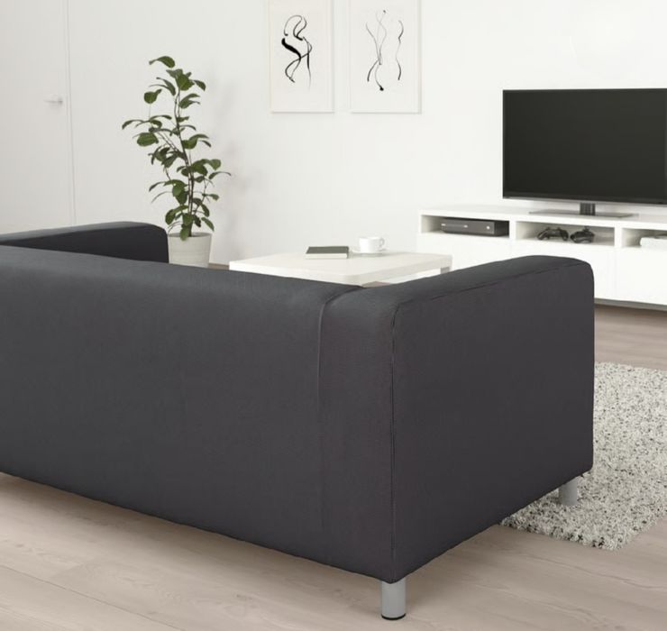 Sofá 2 Lugares Cor Cinza