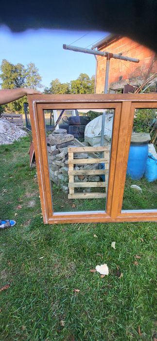 Okna używane złoty dąb