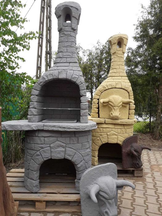 grill ogrodowy betonowy , kominek