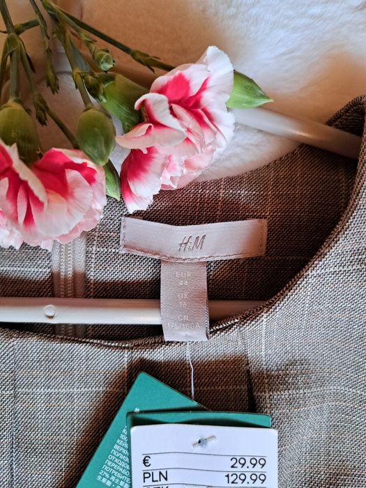 Nowa z metką elegancka sukienka z paskiem hm h&m rozmiar xl l święta B