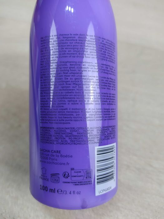 Sacha Care Expert Lissage Velvet Leave-In Odżywka bez spłukiwania100ml