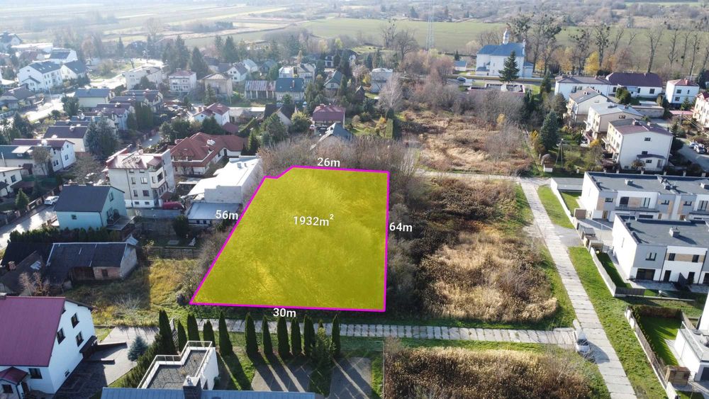 Działki budowlane 1932 m² – Puławy, Włostowice, ul. Złotnicza