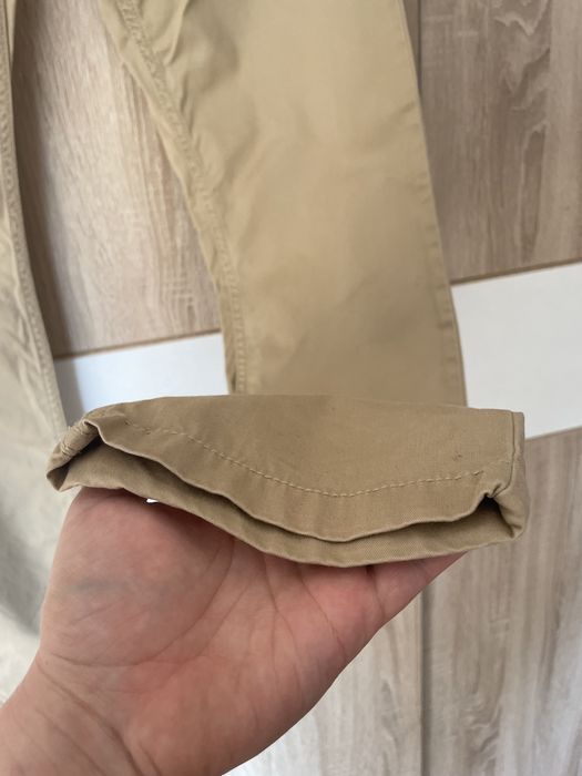 Spodnie Tommy Hilfiger S M chinosy beżowe piaskowe modne eleganckie