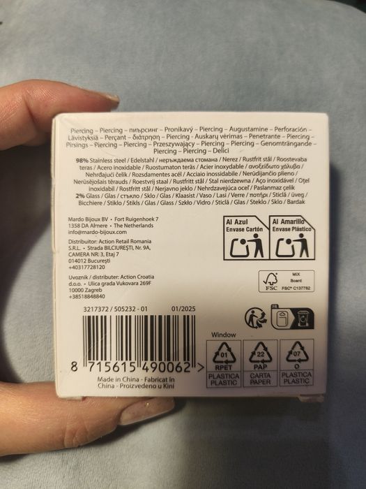 Kolczyki Coach Piercing zestaw kolczyków