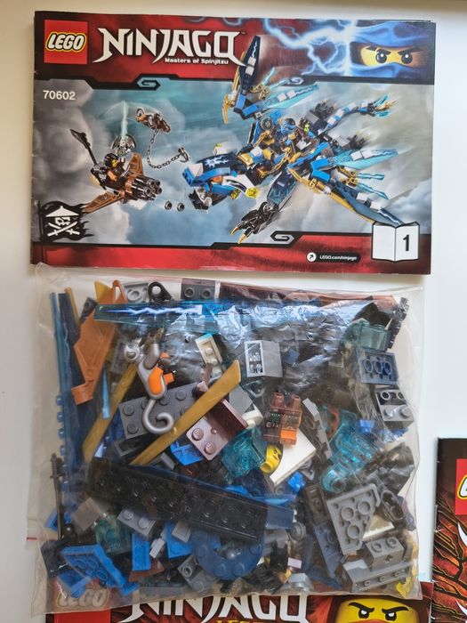 LEGO ninjago 71747,  70602, 71745, 70680  kompletne 100%