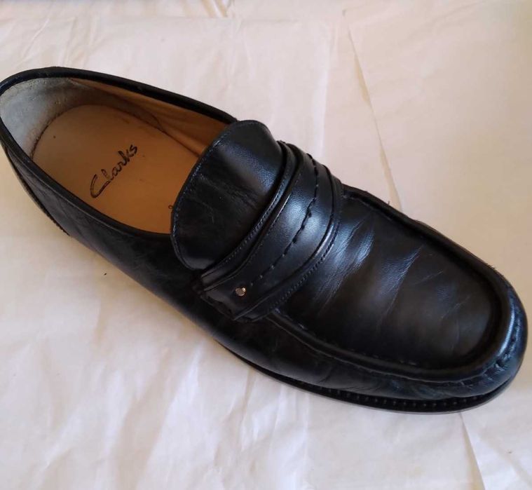 Коженные мужские туфли Clarks. Размер 42.
