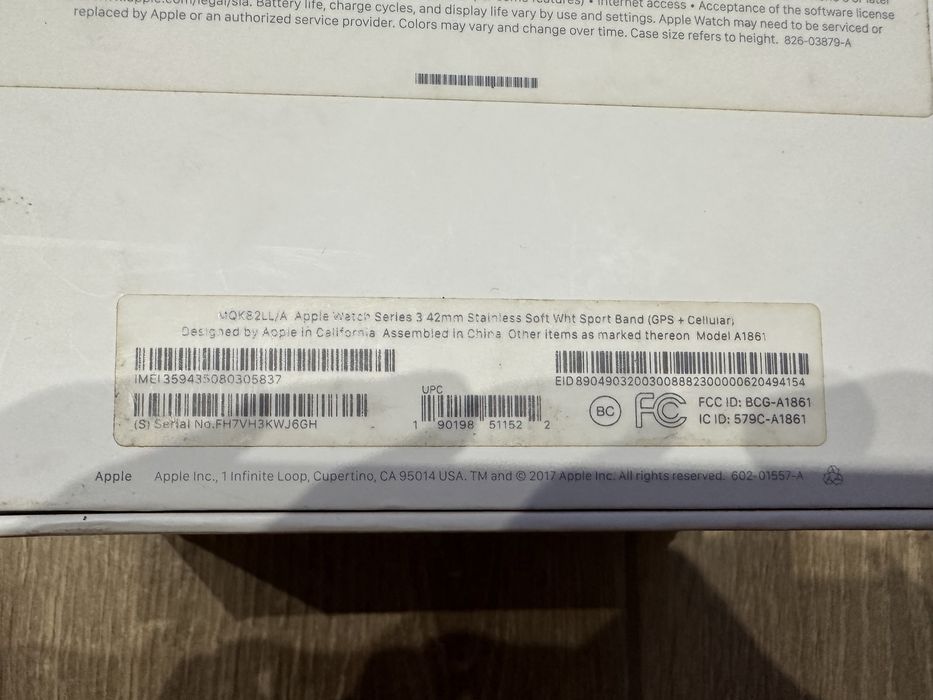 Apple watch 3 42mm Stainless GPS+Cellular