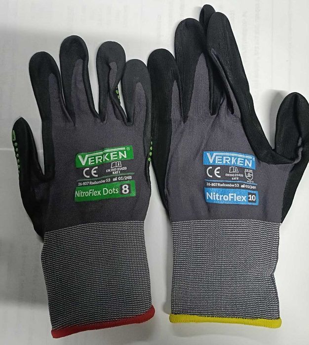 Rękawice powlekane lateksem spandex robocze monterskie SkyFlex3-4 r.10