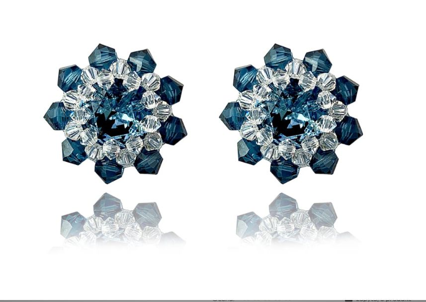 Kolczyki SWAROVSKI Denim Blue 1801