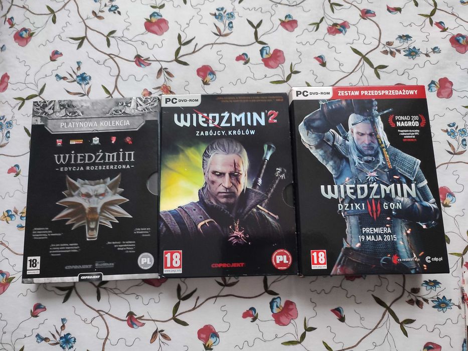 Zestaw gier Wiedźmin (1,2,3) na PC