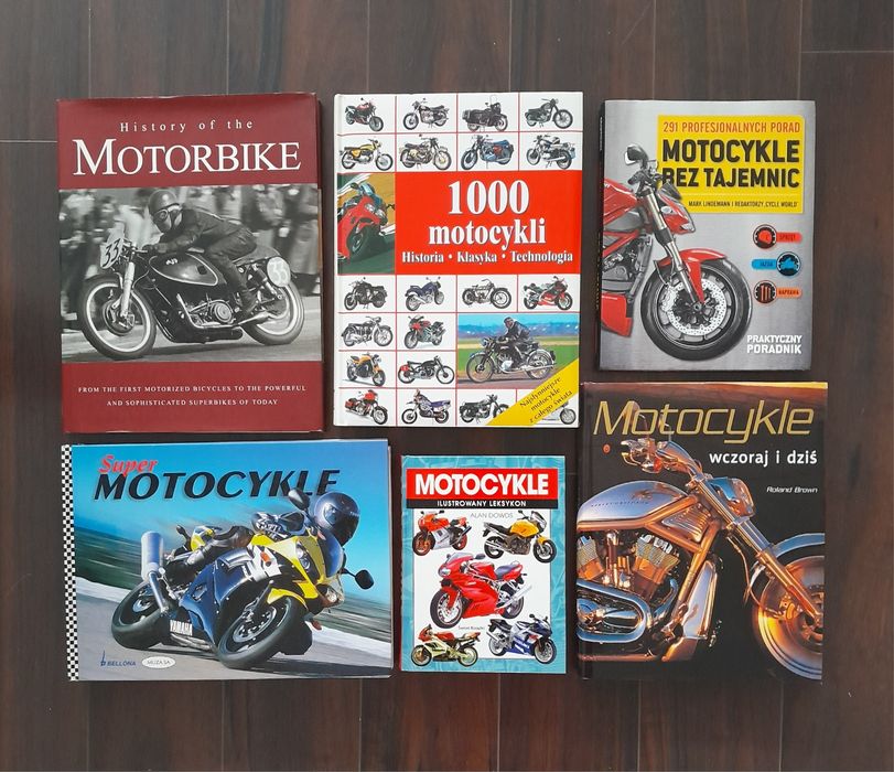Książki o Motocyklach Kolekcja Nowe