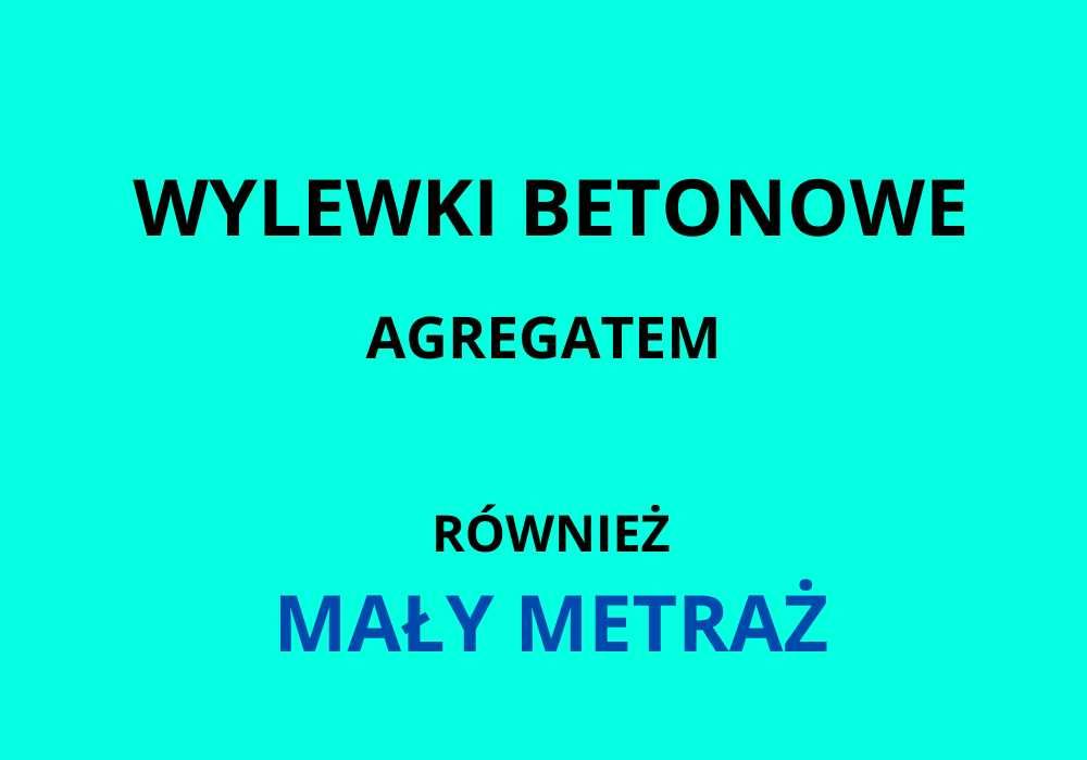 Wylewki maszynowe PIANA PUR agregatem mixokret betonowe Sieradz