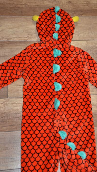 Кігурумі, комбінезон, ромпер теплий Дракон р-р 98-110 см, 3-5 років