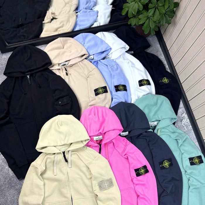 Зіп-худі Stone Island з патчем кофта зип-худи Стон Айленд зипка светр стоник стоне айленд