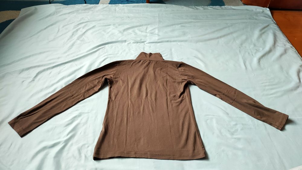 Brązowy turecki golf damski wiskoza stan dobry