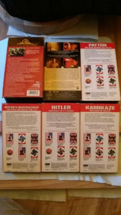 Kasety VHS Hitler Patton Kamikaze Ben Hur There Last Emderor