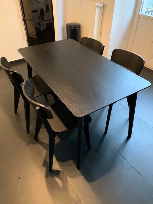 REZERWACJA stół IKEA Lisabo czarny 140x78