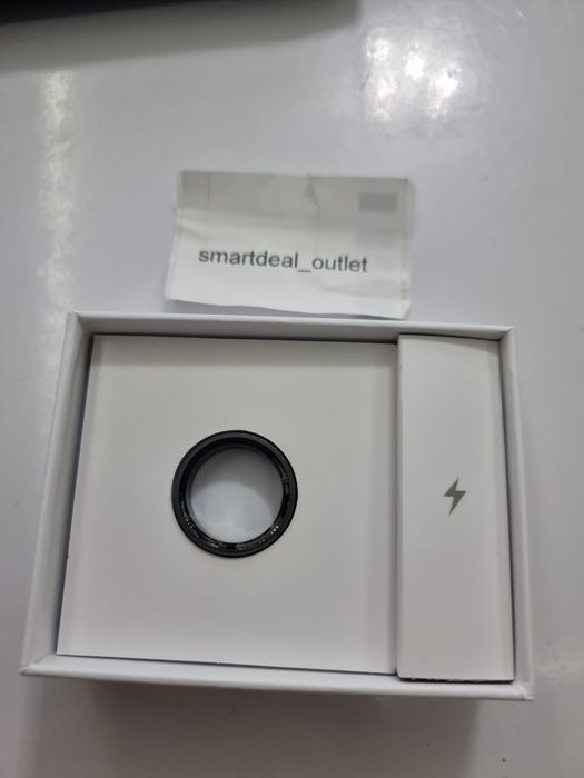 Smart Ring R06 Czarny Złoty Bluetooth 5ATM Kroki Tętno Sen