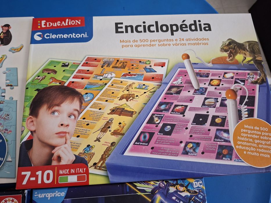 Tudo ,Puzzles marvel, enciclopédia education para crianças