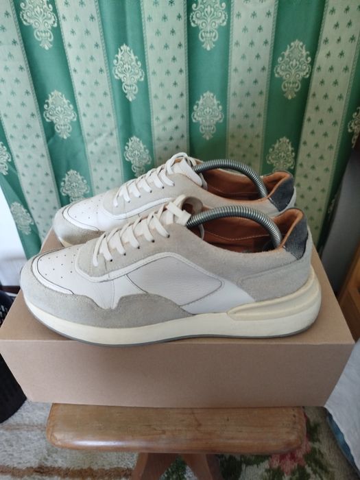 Tênis em pele Massimo Dutti