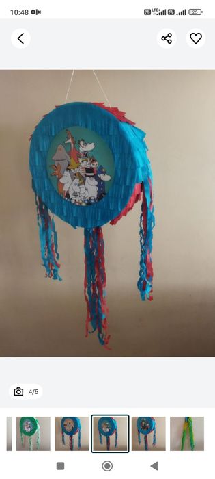 Zestaw piniata Muminki kij+imię