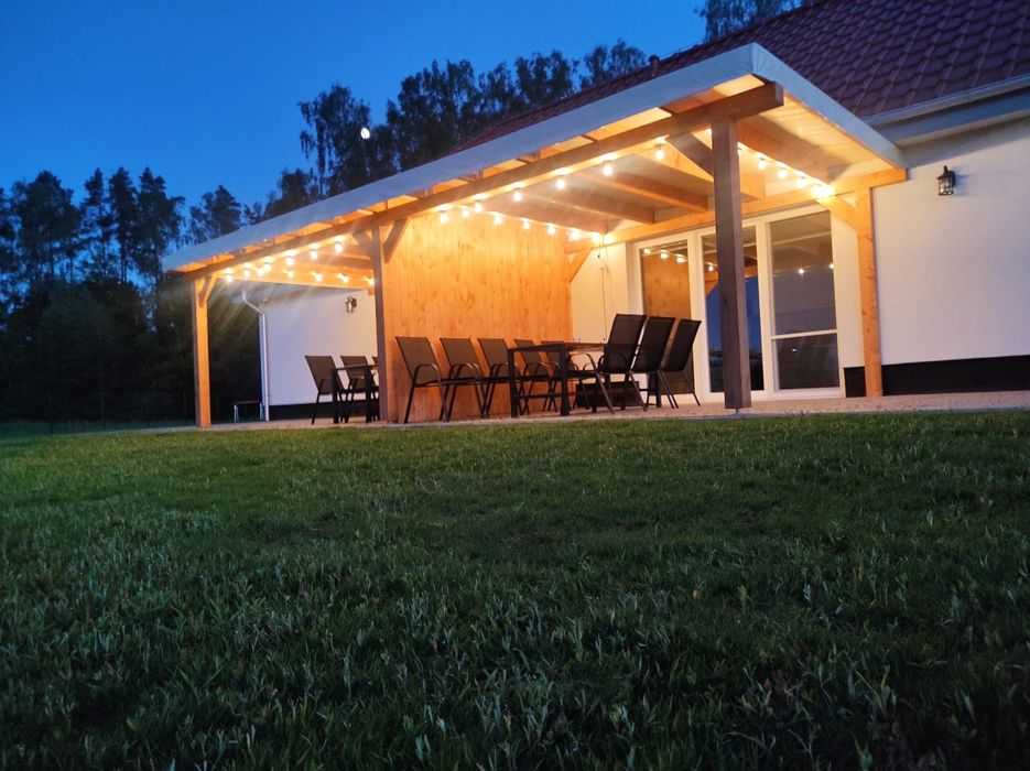 Domek na mazurach apartamenty Wilk Zając 6-12 osób jezio 200m.