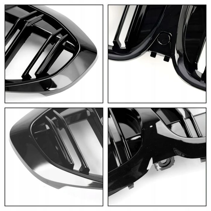 Atrapy Nerki Grill BMW Seria 3 G20 G21 2018-2021 Przed Lift Czarny Połysk
