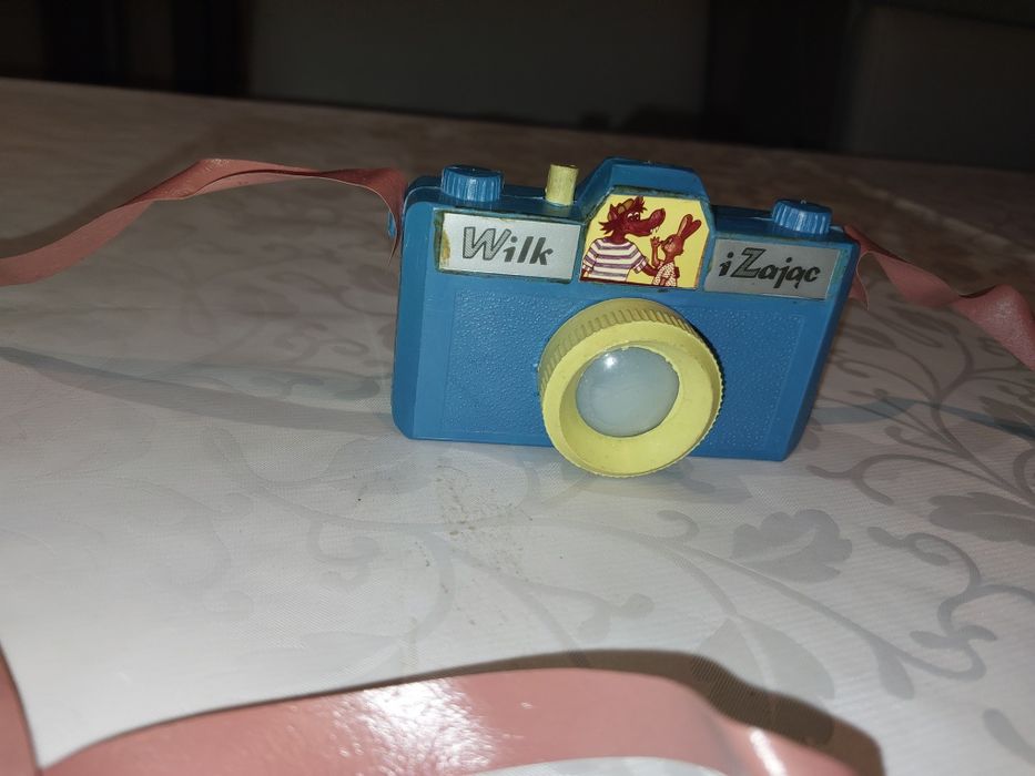 Mini aparat Prl wilk i zając slajdy wyświetla sprawny