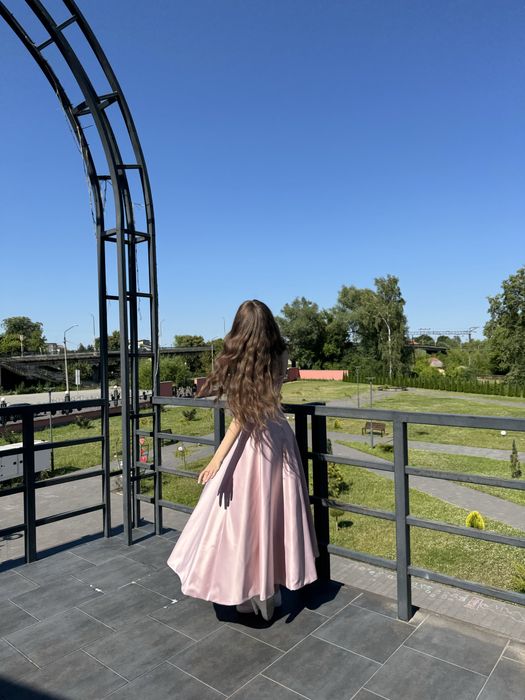 Сукня на випускний максі рожева, вечірня сукня Tsarskaya.corset