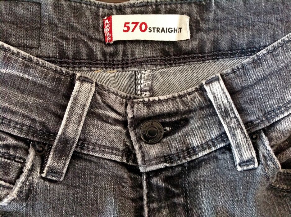 Calças de Ganga LEVI'S 570 Straight Fit W28 L32