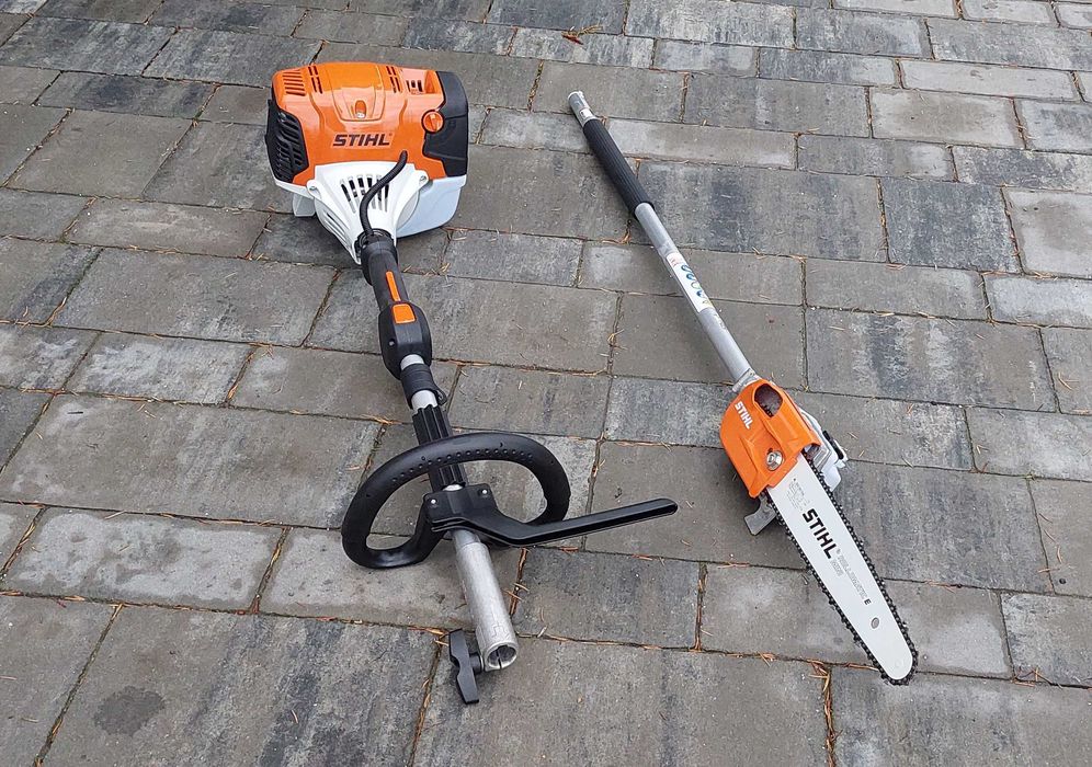 Mocna podkrzesywarka Stihl 1,9KM piła na wysięgniku multitool wynajem