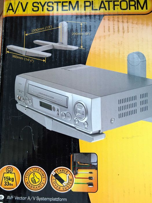 Настінна полиця для тюнера, DVD, консолі AVF Vector (до 15 кг)