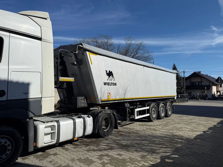 Wielton NW-3  Wielton Wywrotka 45 M3 Aluminiowa Oś podnoszoan Osie JOST