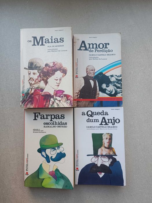Lote de 4 Clássicos da Literatura Portuguesa