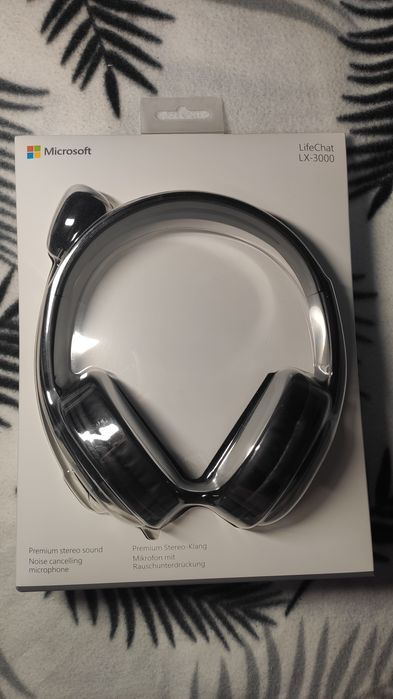 Słuchawki Microsoft LifeChat LX-3000. Przewodowe z mikrofonem, nowe.