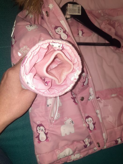 Зимняя курточка, теплая на девочку 2-3 лет