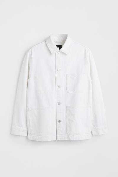 Верхня сорочка (овершорт) h&m біла розмір xs нова