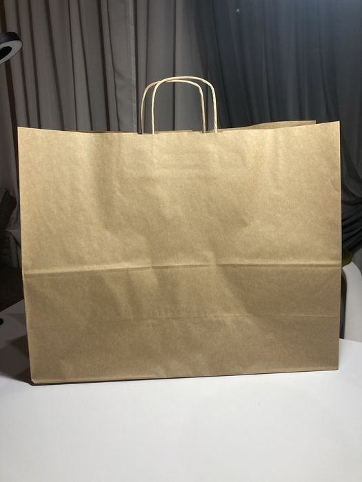 Крафтовые пакеты с ручкой