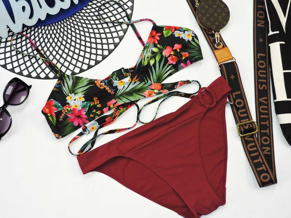 Shein Strój kapielowy kopertowy S