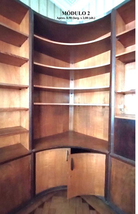 Estante de canto curva | modelo OLAIO  raro | design português anos 60