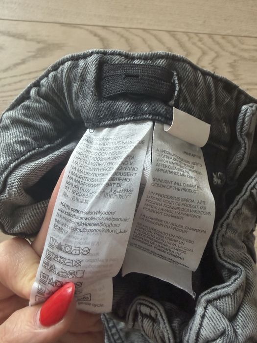 Jeansy calvin klein oryginslne szare 116