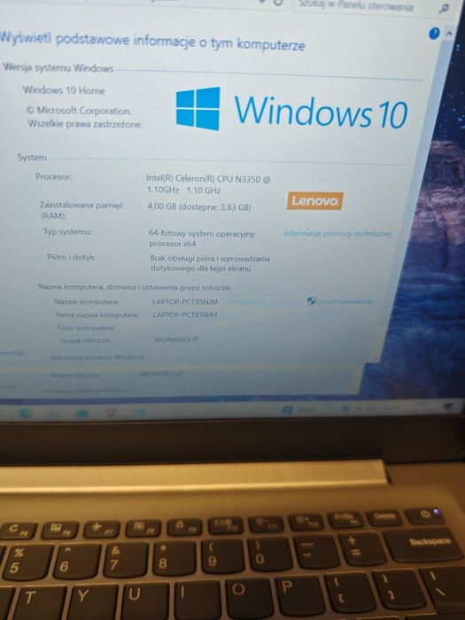 Notebook Lenovo używany