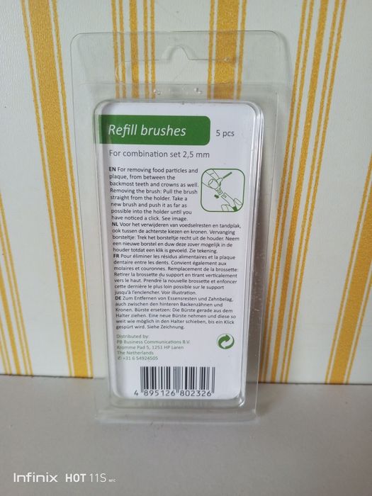 Czyściki do zębów Refill Brushers 2,5mm