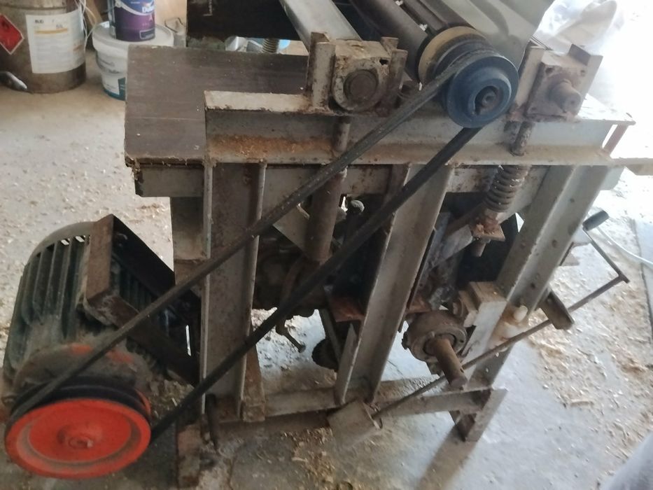 Solidna Strugarka Grubościówka 35 cm (Heblarka) – 400V, SPRAWNA, Nowe Noże