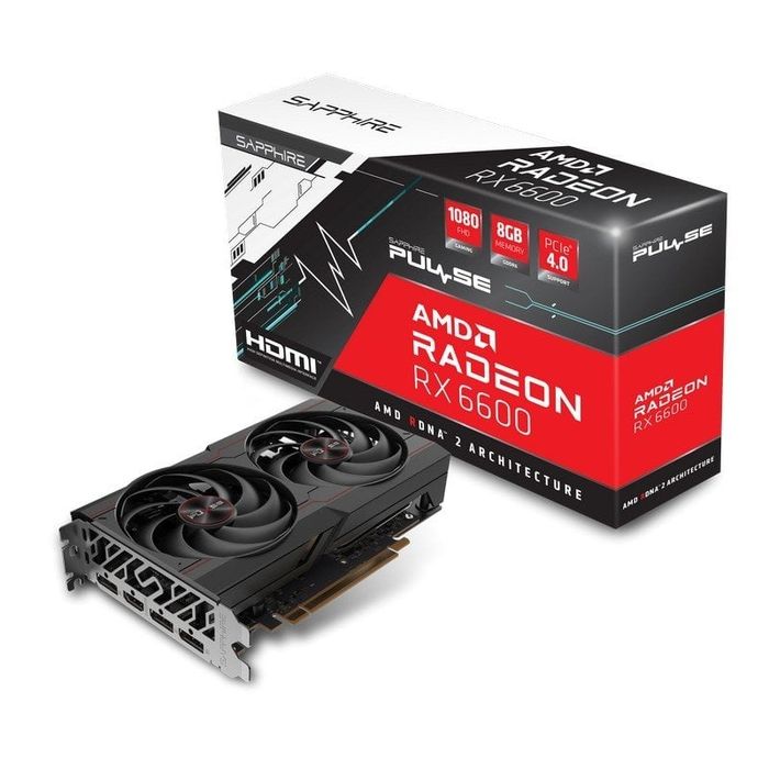 Placa Gráfica rx 6600 + teclado e rato gaming